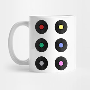 Colorful Vinyl Records Mug